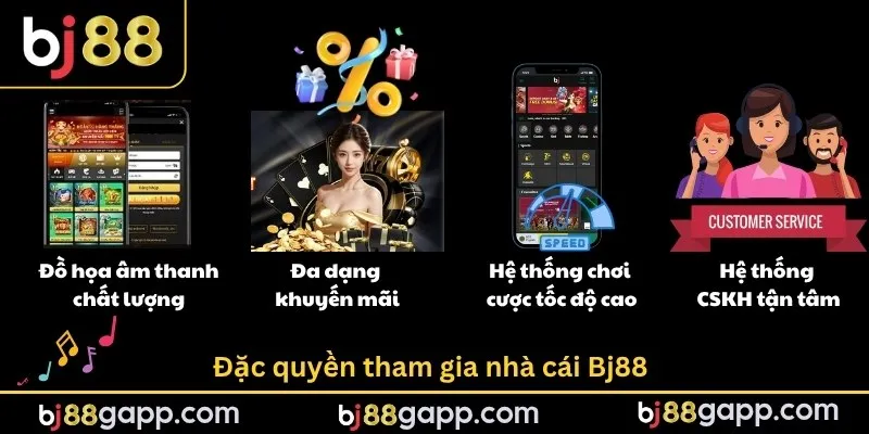 Đặc quyền tham gia nhà cái Bj88