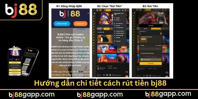 Hướng dẫn chi tiết cách rút tiền bj88